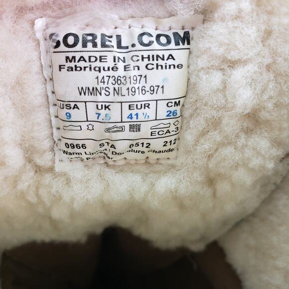 Sorel Chugalug Womens Size 9 Tan Brown Water Resists Tall Winter Snow Boots - Picture 13 of 13